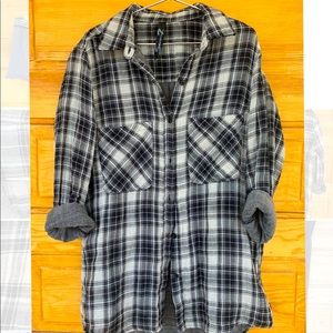 7 For All Mankind Plaid Button Down